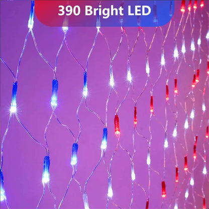 American Flag LED String Lights