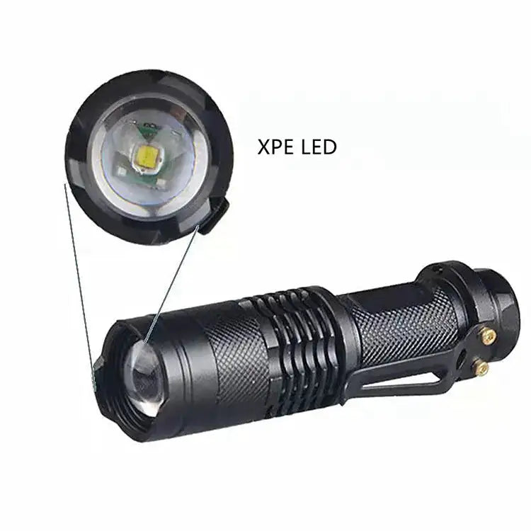 High Power Waterproof Zoomable Mini Torch Tactical Mini Led Flashlight