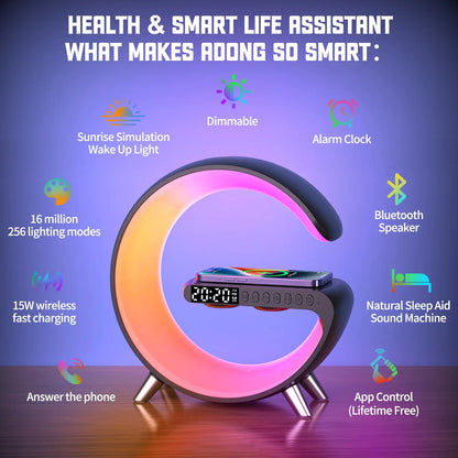 Wireless Charger Alarm Clock