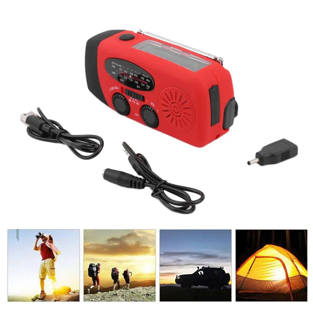 Portable Emergency Radio LED Flashlight